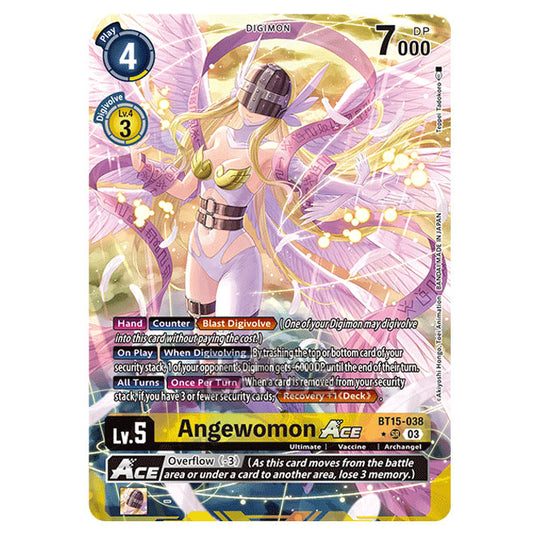 Digimon Card Game - BT15 - Exceed Apocalypse - Angewomon ACE - (Alternative Art) - BT15-038a