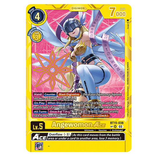 Digimon Card Game - BT15 - Exceed Apocalypse - Angewomon ACE - (Alternative Art) - BT15-038b