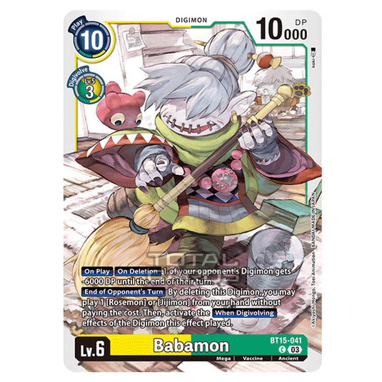 Digimon Card Game - BT15 - Exceed Apocalypse - Babamon - (Common) - BT15-041