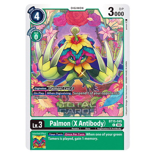 Digimon Card Game - BT15 - Exceed Apocalypse - Palmon (X Antibody) - (Common) - BT15-045