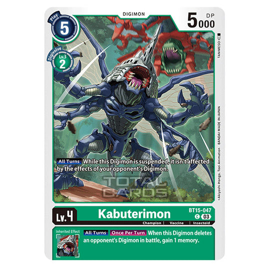 Digimon Card Game - BT15 - Exceed Apocalypse - Kabuterimon - (Common) - BT15-047