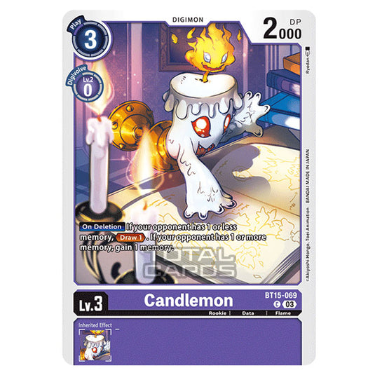 Digimon Card Game - BT15 - Exceed Apocalypse - Candlemon - (Common) - BT15-069