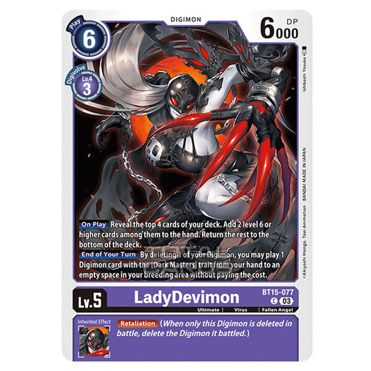 Digimon Card Game - BT15 - Exceed Apocalypse - LadyDevimon - (Common) - BT15-077