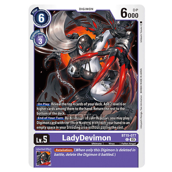 digimon ladydevimon card Game - BT15 - Exceed Apocalypse - Rare single card featuring Top 7 chase cards Option:Matte/Matte RES061625
