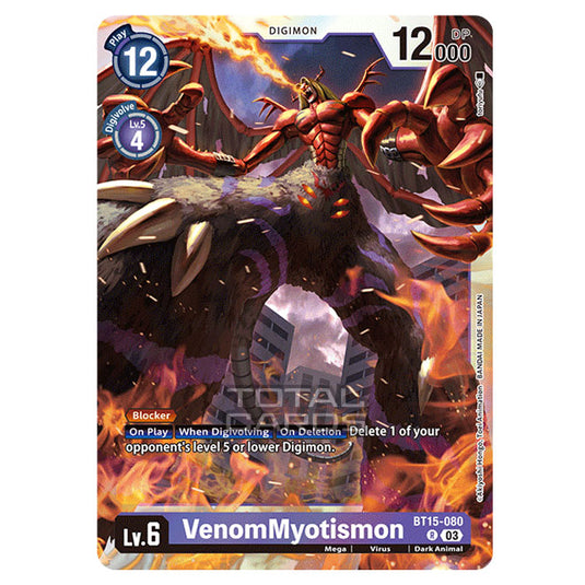 Digimon Card Game - BT15 - Exceed Apocalypse - VenomMyotismon - (Rare) - BT15-080