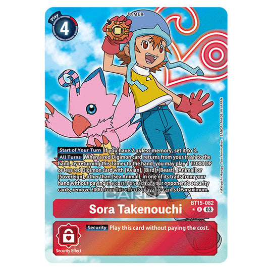 Digimon Card Game - BT15 - Exceed Apocalypse - Sora Takenouchi - (Alternative Art) - BT15-082a