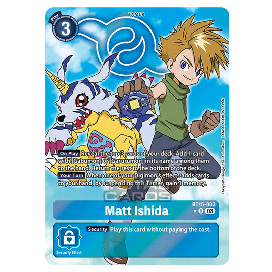 Digimon Card Game - BT15 - Exceed Apocalypse - Matt Ishida - (Alternative Art) - BT15-083a