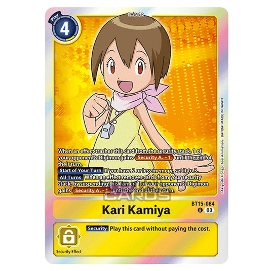 Digimon Card Game - BT15 - Exceed Apocalypse - Kari Kamiya - (Rare) - BT15-084