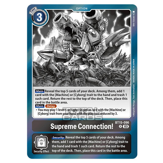 Digimon Card Game - BT15 - Exceed Apocalypse - Supreme Connection! - (Rare) - BT15-096