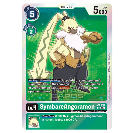 Digimon Card Game - BT15 - Exceed Apocalypse - SymbareAngoramon - (Uncommon) - LM-011