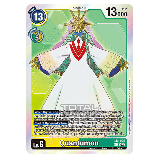 Digimon Card Game - BT15 - Exceed Apocalypse - Quantumon - (Secret Rare) - LM-020