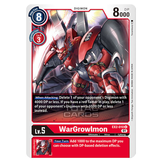 Digimon Card Game - Digital Hazard (EX-02) - WarGrowlmon (Uncommon) - EX2-010