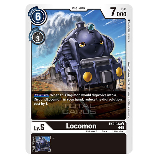 Digimon Card Game - Digital Hazard (EX-02) - Locomon (Common) - EX2-033
