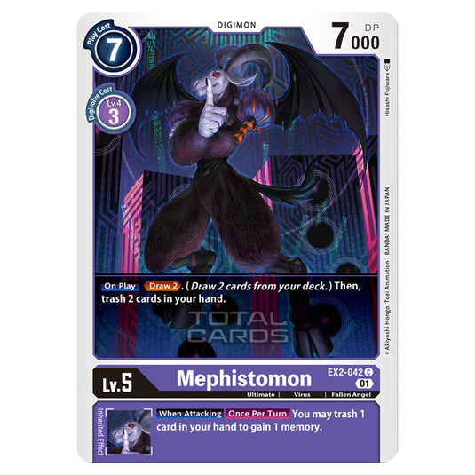 Digimon Card Game - Digital Hazard (EX-02) - Mephistomon (Common) - EX2-042