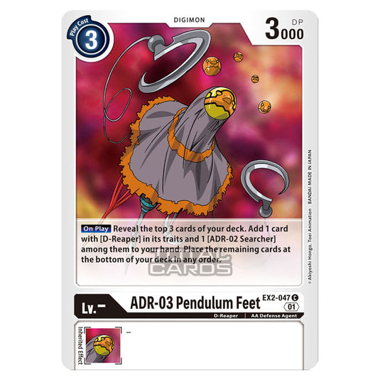 Digimon Card Game - Digital Hazard (EX-02) - ADR-03 Pendulum Feet (Common) - EX2-047