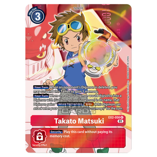 Digimon Card Game - Digital Hazard (EX-02) - Takato Matsuki (Rare) - EX2-056A