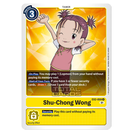 Digimon Card Game - Digital Hazard (EX-02) - Shu-Chong Wong (Uncommon) - EX2-059