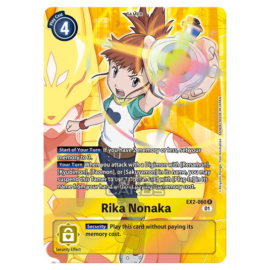 Digimon Card Game - Digital Hazard (EX-02) - Rika Nonaka (Rare) - EX2-060A