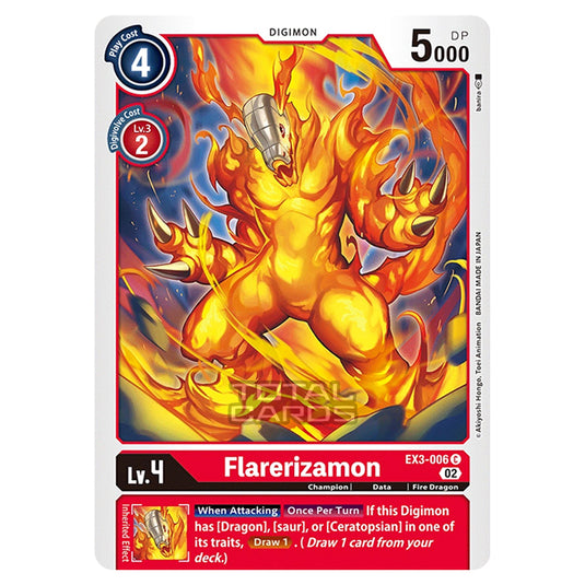 Digimon Card Game - EX-03 - Theme Draconic Roar - Flarerizamon - (Common) - EX3-006