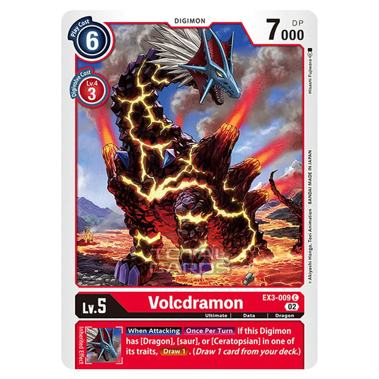 Digimon Card Game - EX-03 - Theme Draconic Roar - Volcdramon - (Common) - EX3-009