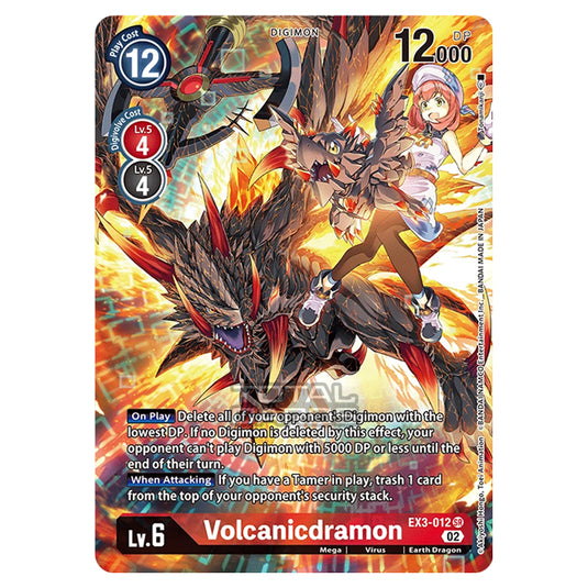 Digimon Card Game - EX-03 - Theme Draconic Roar - Volcanicdramon - (Alternative Art) - EX3-012A