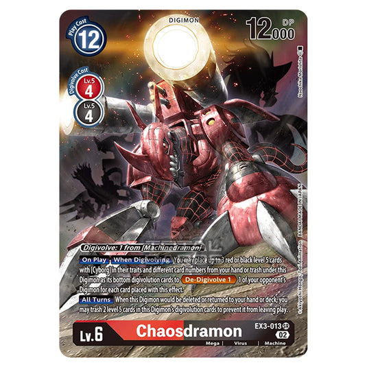 Digimon Card Game - EX-03 - Theme Draconic Roar - Chaosdramon - (Alternative Art) - EX3-013A