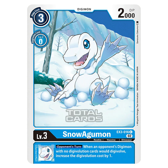 Digimon Card Game - EX-03 - Theme Draconic Roar - SnowAgumon - (Common) - EX3-016