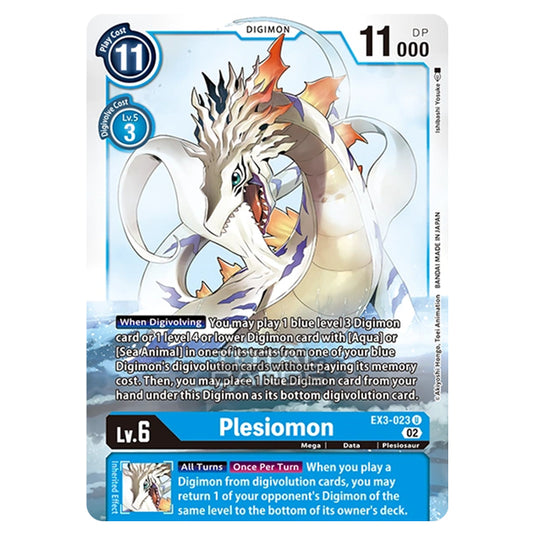 Digimon Card Game - EX-03 - Theme Draconic Roar - Plesiomon - (Uncommon) - EX3-023