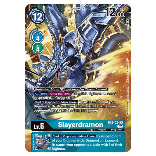 Digimon Card Game - EX-03 - Theme Draconic Roar - Slayerdramon - (Alternative Art) - EX3-024A