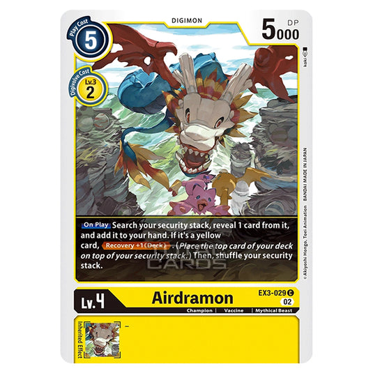 Digimon Card Game - EX-03 - Theme Draconic Roar - Airdramon - (Common) - EX3-029