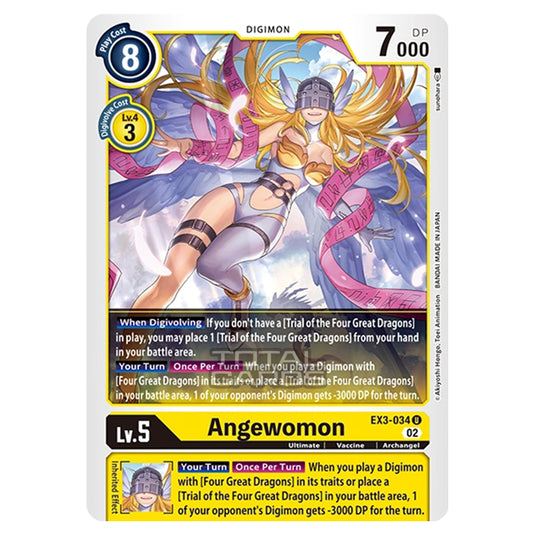 Digimon Card Game - EX-03 - Theme Draconic Roar - Angewomon - (Uncommon) - EX3-034