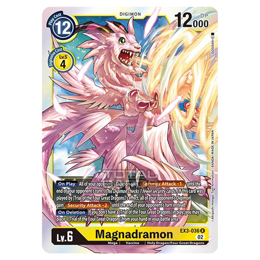 Digimon Card Game - EX-03 - Theme Draconic Roar - Magnadramon - (Rare) - EX3-036