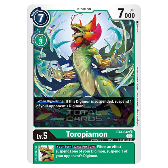 Digimon Card Game - EX-03 - Theme Draconic Roar - Toropiamon - (Common) - EX3-042