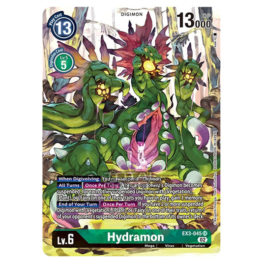 Digimon Card Game - EX-03 - Theme Draconic Roar - Hydramon - (Alternative Art) - EX3-045A