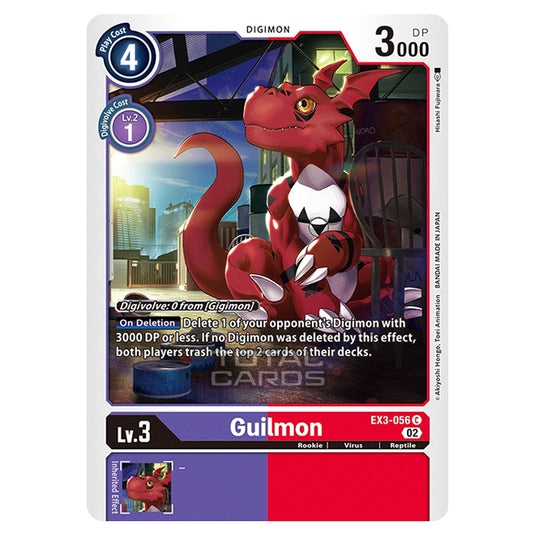 Digimon Card Game - EX-03 - Theme Draconic Roar - Guilmon - (Common) - EX3-056