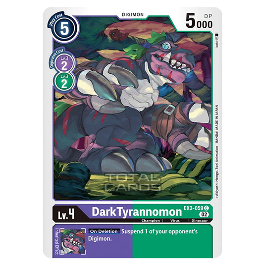Digimon Card Game - EX-03 - Theme Draconic Roar - DarkTyrannomon - (Common) - EX3-059