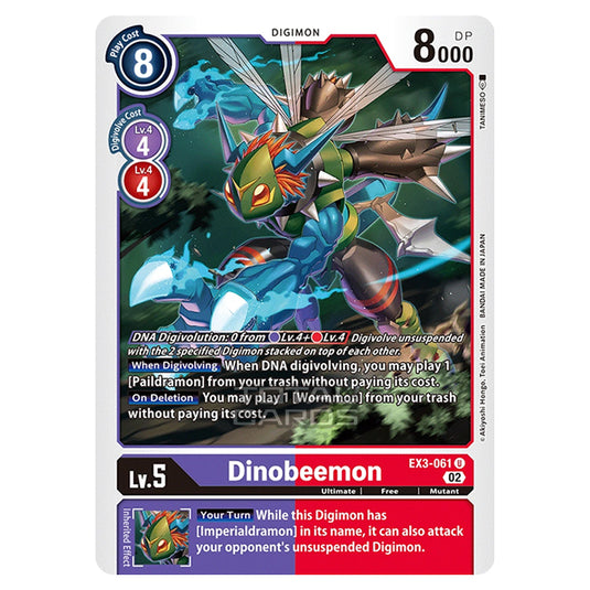 Digimon Card Game - EX-03 - Theme Draconic Roar - Dinobeemon - (Unknown) - EX3-061