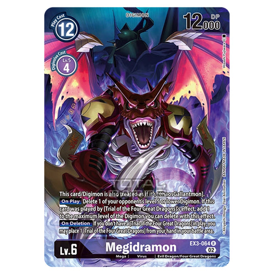 Digimon Card Game - EX-03 - Theme Draconic Roar - Megidramon - (Alternative Art) - EX3-064A