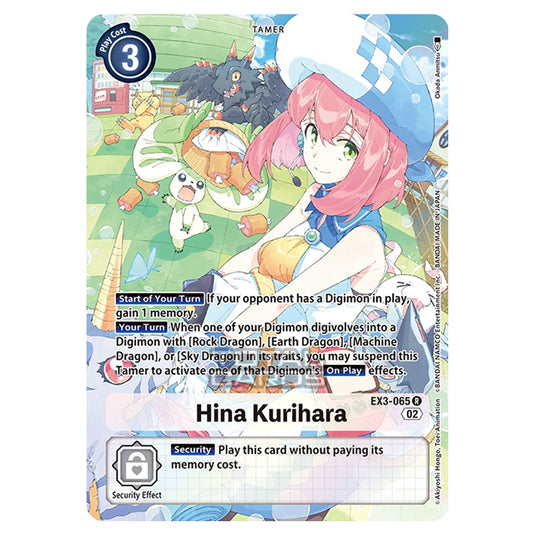 Digimon Card Game - EX-03 - Theme Draconic Roar - Hina Kurihara - (Alternative Art) - EX3-065A
