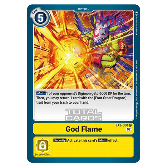Digimon Card Game - EX-03 - Theme Draconic Roar - God Flame - (Common) - EX3-068