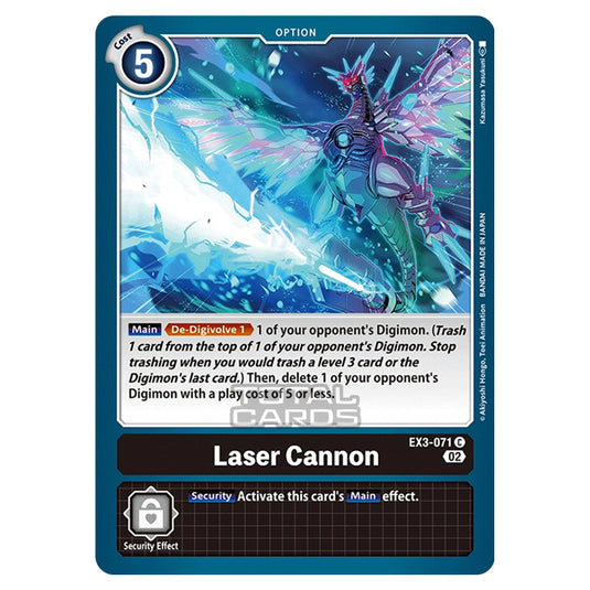 Digimon Card Game - EX-03 - Theme Draconic Roar - Laser Cannon - (Common) - EX3-071