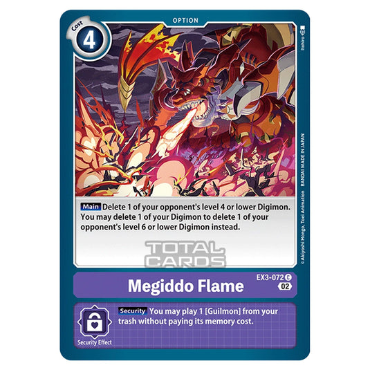Digimon Card Game - EX-03 - Theme Draconic Roar - Meggido Flame - (Common) - EX3-072