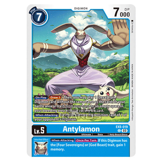 Digimon Card Game - EX05 - Animal Colosseum - Antylamon - (Common) - EX5-019