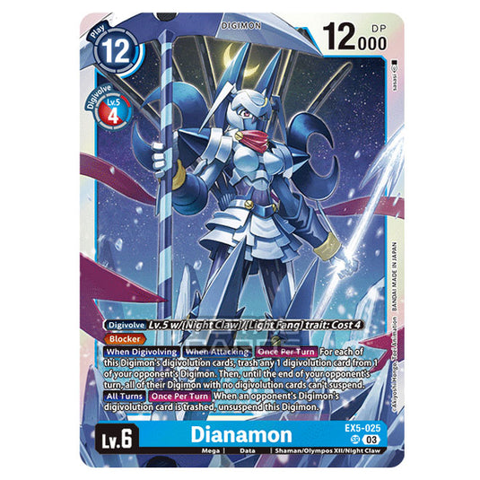 Digimon Card Game - EX05 - Animal Colosseum - Dianamon - (Super Rare) - EX5-025