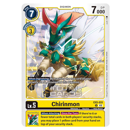 Digimon Card Game - EX05 - Animal Colosseum - Chirinmon - (Uncommon) - EX5-031