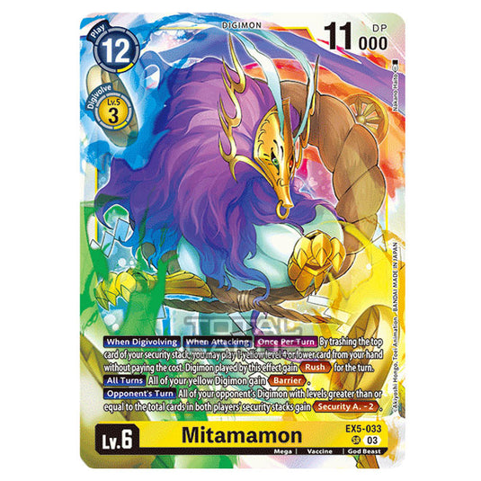 Digimon Card Game - EX05 - Animal Colosseum - Mitamamon - (Super Rare) - EX5-033