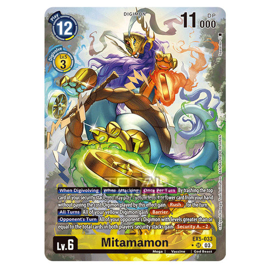 Digimon Card Game - EX05 - Animal Colosseum - Mitamamon - (Alternative Art) - EX5-033a