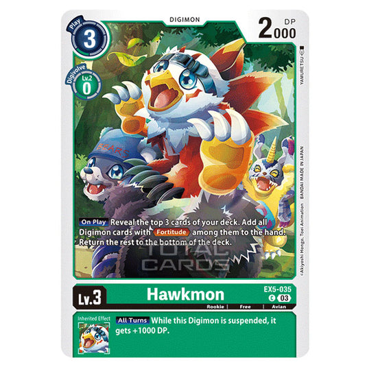 Digimon Card Game - EX05 - Animal Colosseum - Hawkmon - (Common) - EX5-035