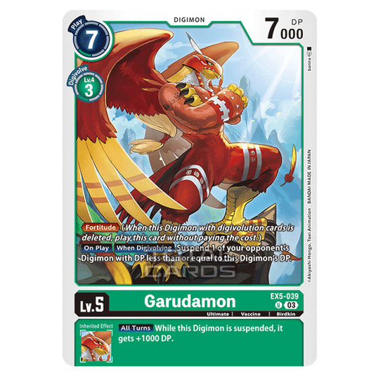 Digimon Card Game - EX05 - Animal Colosseum - Garudamon - (Uncommon) - EX5-039