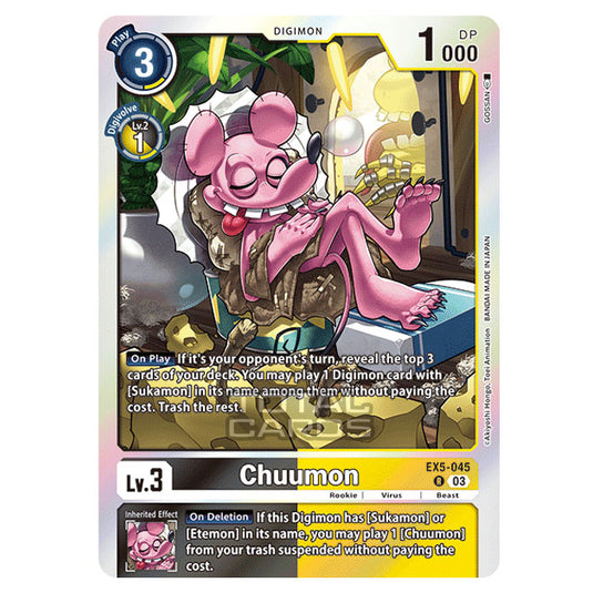 Digimon Card Game - EX05 - Animal Colosseum - Chuumon - (Rare) - EX5-045